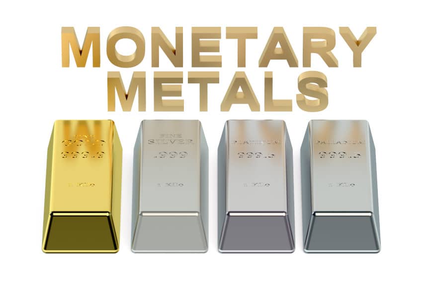 gold silver platinum palladium