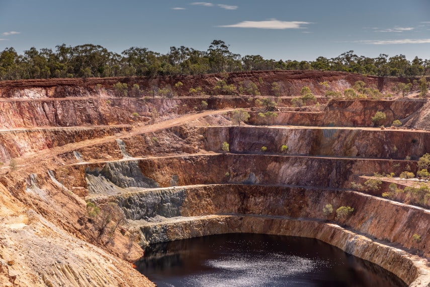 open pit gold mine