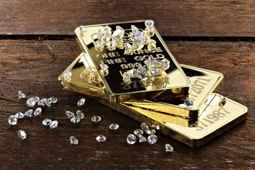gold versus diamonds