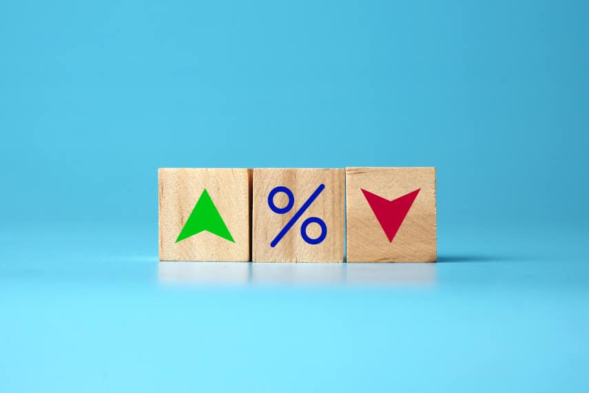 interest rates up or down